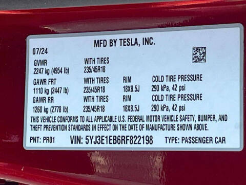 2024 Tesla Model 3 Long Range