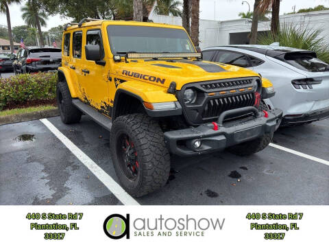 2018 Jeep Wrangler Unlimited for sale at AUTOSHOW SALES & SERVICE in Plantation FL