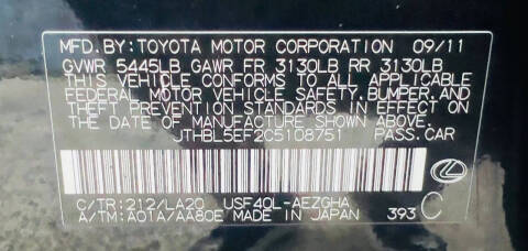 2012 Lexus LS 460