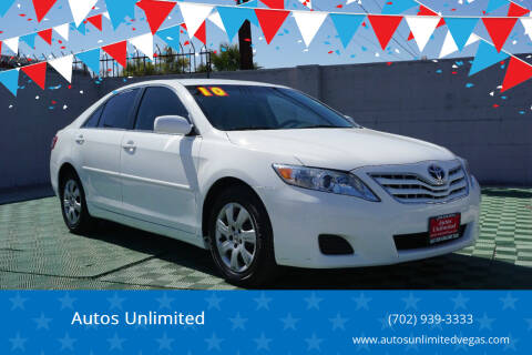 2010 Toyota Camry for sale at Autos Unlimited in Las Vegas NV