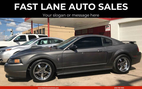 2003 Ford Mustang for sale at FAST LANE AUTO SALES in San Antonio TX