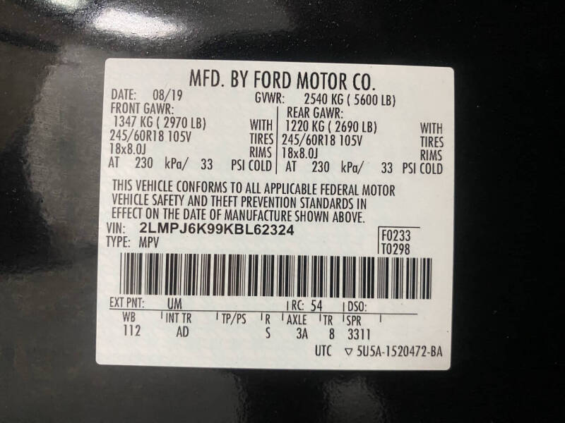 2019 Lincoln Nautilus Select