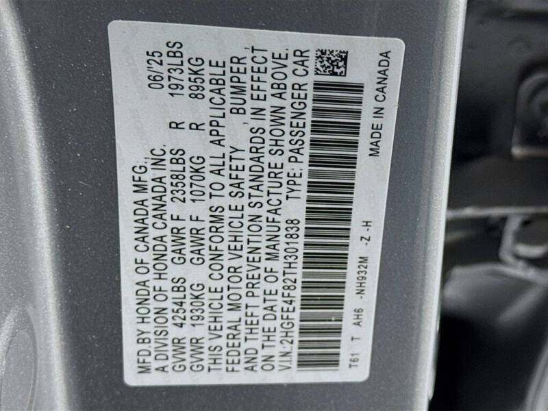 2026 Honda Civic Hybrid Sport