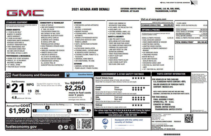 2021 GMC Acadia Denali