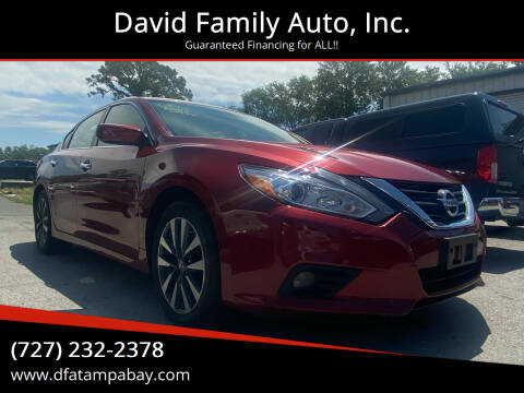 2017 Nissan Altima for sale at David Family Auto, Inc. in New Port Richey FL