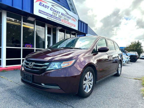 2015 Honda Odyssey for sale at East Coast Motors USA in Virginia Beach VA