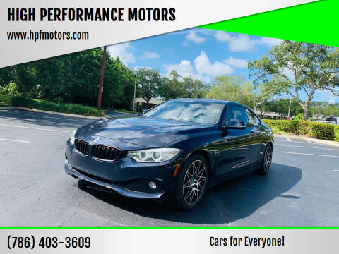 2014 BMW 4 Series for sale at HIGH PERFORMANCE MOTORS in Hollywood FL