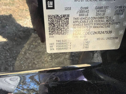 2019 Chevrolet Tahoe Police