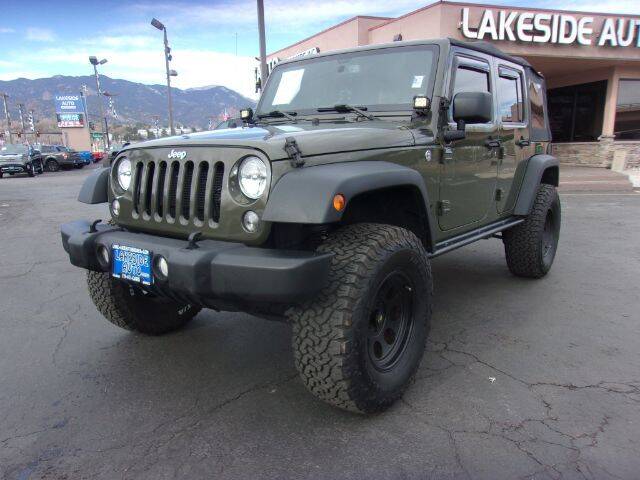 2015 Jeep Wrangler Unlimited for sale at Lakeside Auto Brokers Inc. in Colorado Springs CO