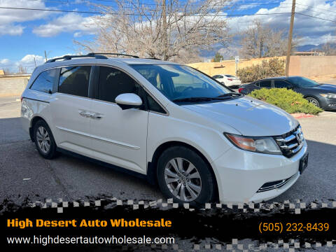 2016 Honda Odyssey for sale at High Desert Auto Wholesale in Albuquerque NM