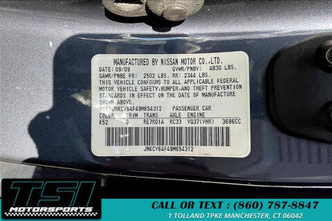 2009 Infiniti G37 Coupe x