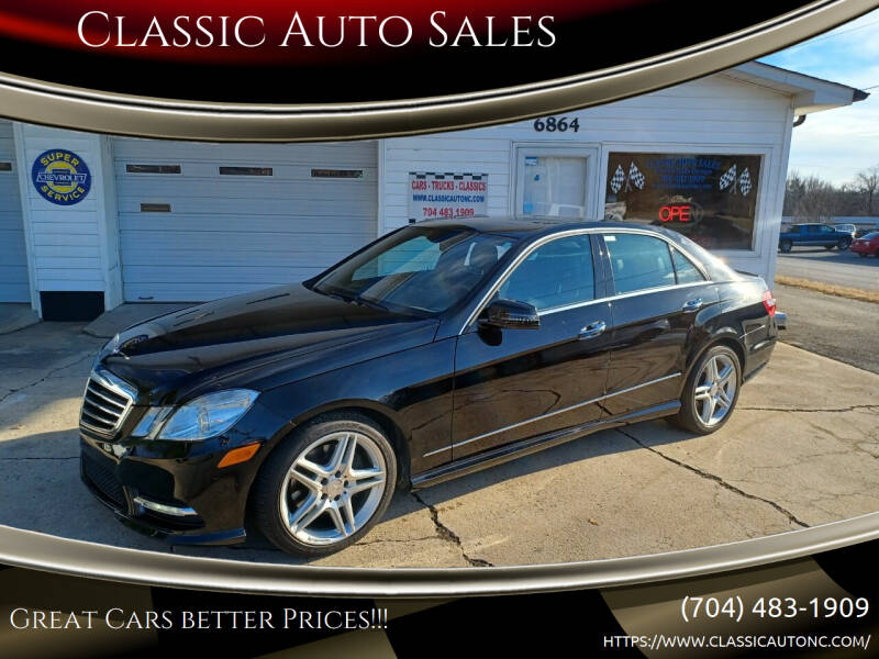 2013 Mercedes-Benz E-Class for sale at Classic Auto Sales in Maiden NC