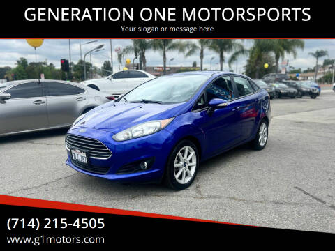 2015 Ford Fiesta for sale at GENERATION ONE MOTORSPORTS in La Habra CA