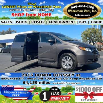 2016 Honda Odyssey for sale at Wheelchair Vans Inc in Laguna Hills CA