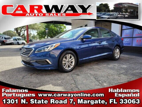 2016 Hyundai Sonata for sale at CARWAY Auto Sales in Margate FL