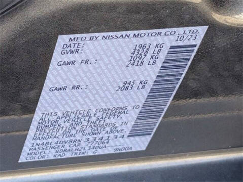 2024 Nissan Altima 2.5 SV