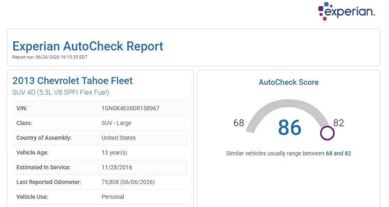2013 Chevrolet Tahoe Fleet