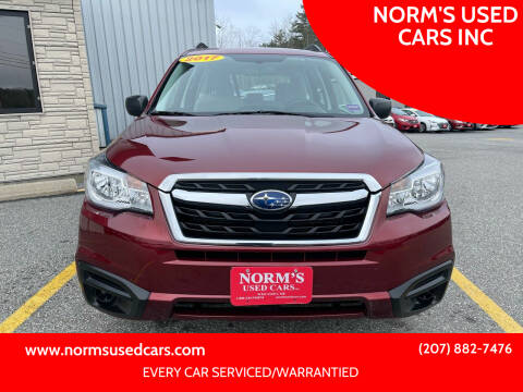 2017 Subaru Forester for sale at NORM'S USED CARS INC in Wiscasset ME
