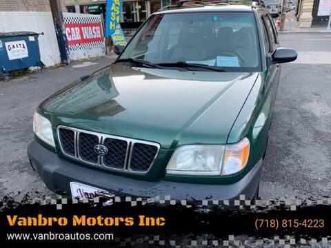 2002 Subaru Forester for sale at Vanbro Motors Inc in Staten Island NY