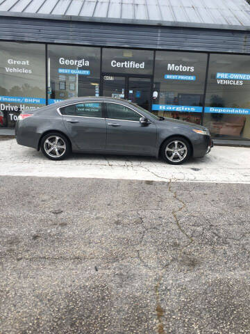 2010 Acura TL for sale at Georgia Certified Motors in Stockbridge GA