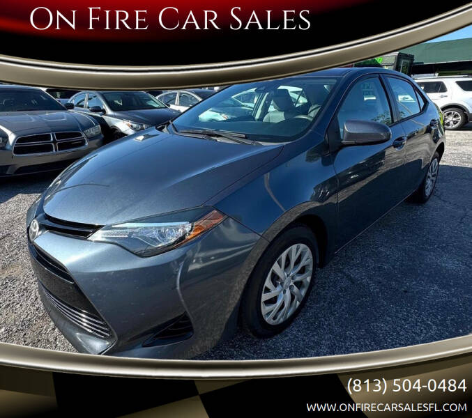 2017 Toyota Corolla for sale at On Fire Car Sales in Tampa FL