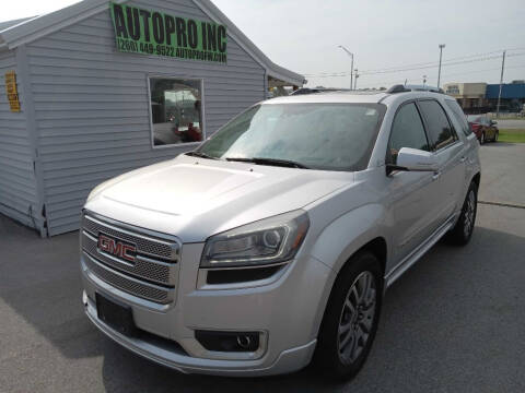 2014 GMC Acadia for sale at Auto Pro Inc in Fort Wayne IN