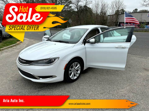 2015 Chrysler 200 for sale at Aria Auto Inc. - Drive 1 Auto Sales in Wake Forest NC