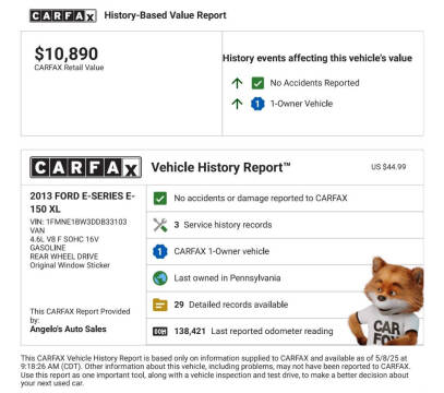 2013 Ford E-Series E-150 XL