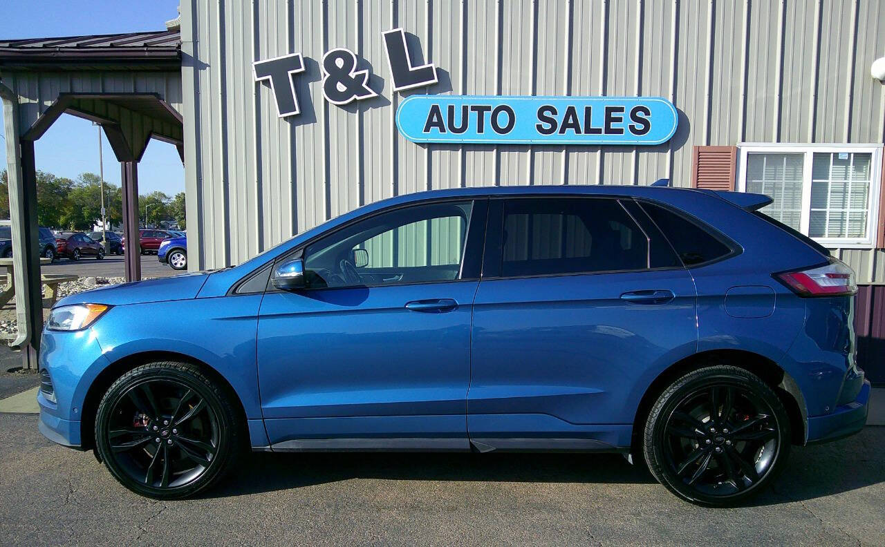 Blue 2019 Ford Edge ST AWD ST 4dr Crossover 2