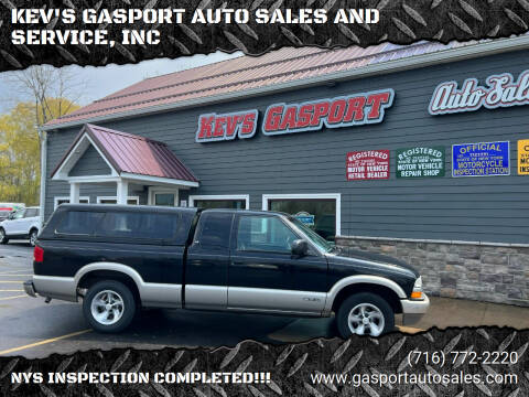 1999 Chevrolet S-10 for sale at KEV'S GASPORT AUTO SALES AND SERVICE, INC in Gasport NY