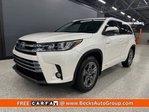 2017 Toyota Highlander Hybrid for sale at Becks Auto Group in Mason OH