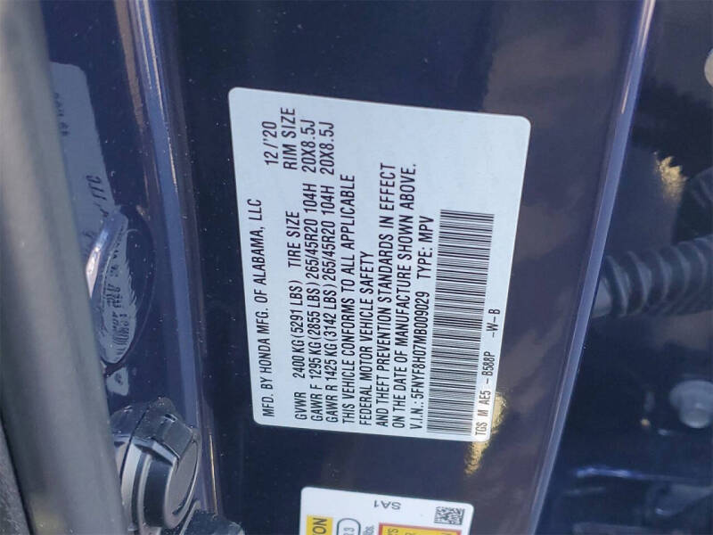 2021 Honda Passport Elite