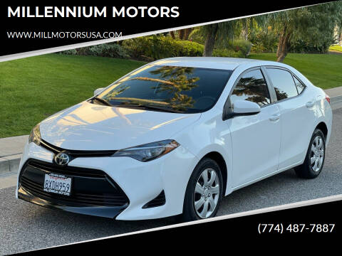 2017 Toyota Corolla for sale at MILLENNIUM MOTORS in Van Nuys CA