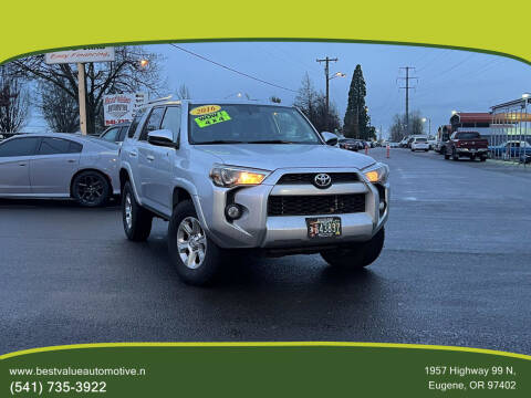 2016 Toyota 4Runner for sale at Best Value Automotive in Eugene OR