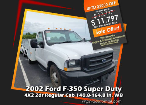 2002 Ford F-350 Super Duty for sale at Virginia Auto Mall in Woodford VA