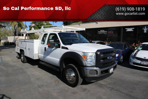 2016 Ford F-550 Super Duty for sale at So Cal Performance SD, llc in San Diego CA