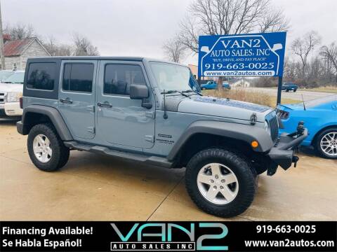 2014 Jeep Wrangler Unlimited for sale at Van 2 Auto Sales Inc in Siler City NC
