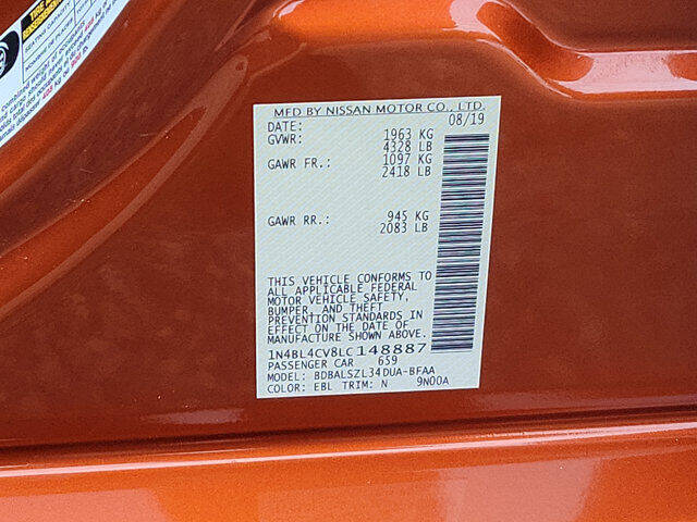 2020 Nissan Altima 2.5 SR