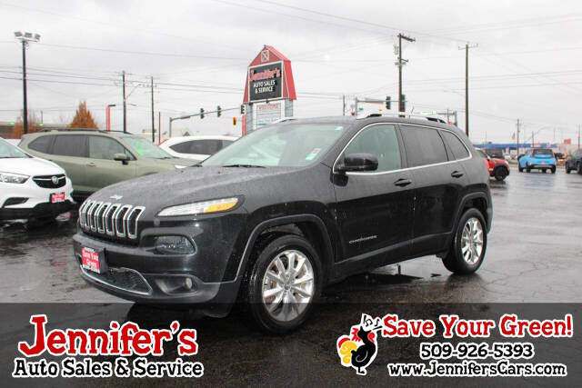 2015 Jeep Cherokee for sale at Jennifer's Auto Sales & Service in Spokane Valley, WA