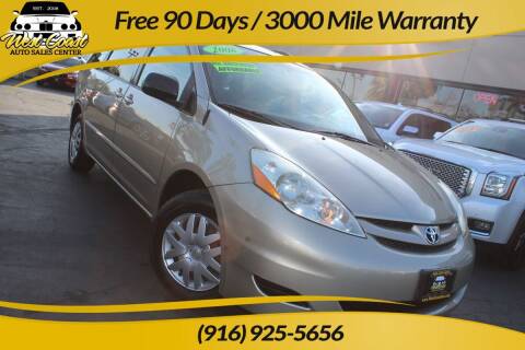 2008 Toyota Sienna for sale at West Coast Auto Sales Center in Sacramento CA