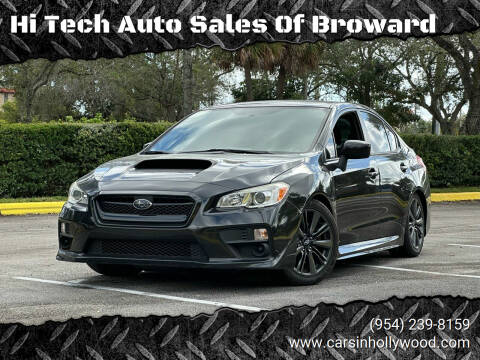 2016 Subaru WRX for sale at Hi Tech Auto Sales Of Broward in Hollywood FL