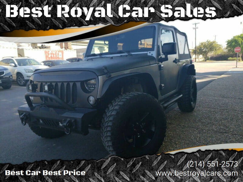 2015 Jeep Wrangler for sale at Best Royal Car Sales in Dallas TX