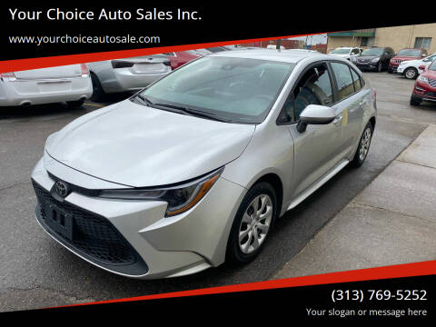 2021 Toyota Corolla for sale at Your Choice Auto Sales Inc. in Dearborn MI