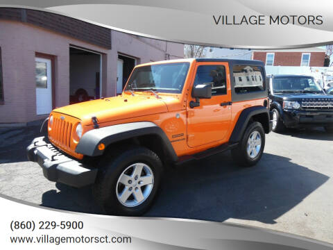 2012 Jeep Wrangler for sale at Village Motors in New Britain CT