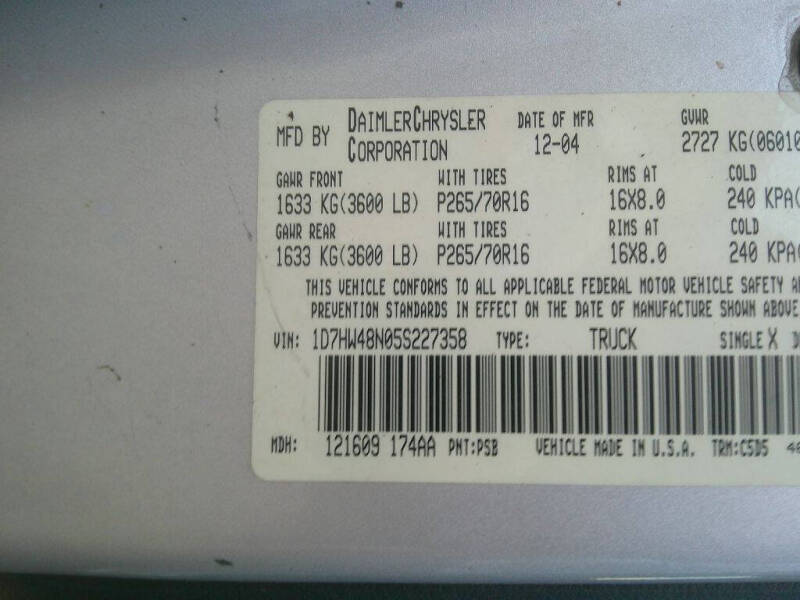 2005 Dodge Dakota SLT