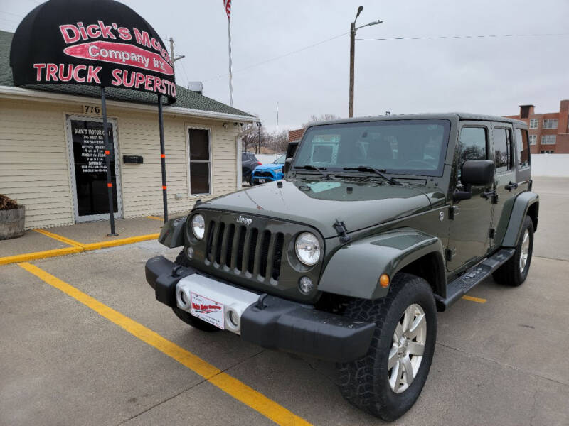 2015 Jeep Wrangler Unlimited for sale at DICK'S MOTOR CO INC in Grand Island NE