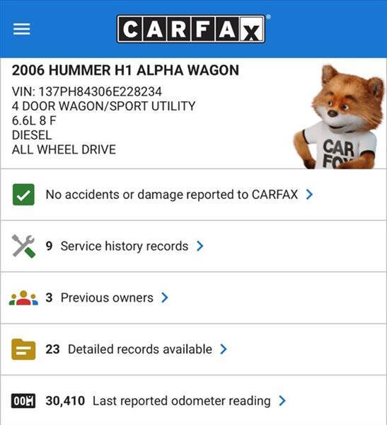 2006 HUMMER H1 Alpha Wagon