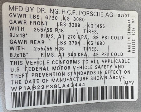 2008 Porsche Cayenne S