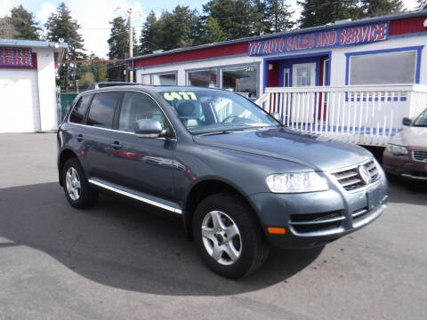 2005 Volkswagen Touareg for sale at 777 Auto Sales and Service in Tacoma WA