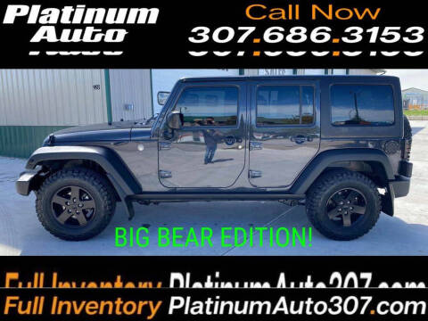 2017 Jeep Wrangler Unlimited for sale at Platinum Auto in Gillette WY